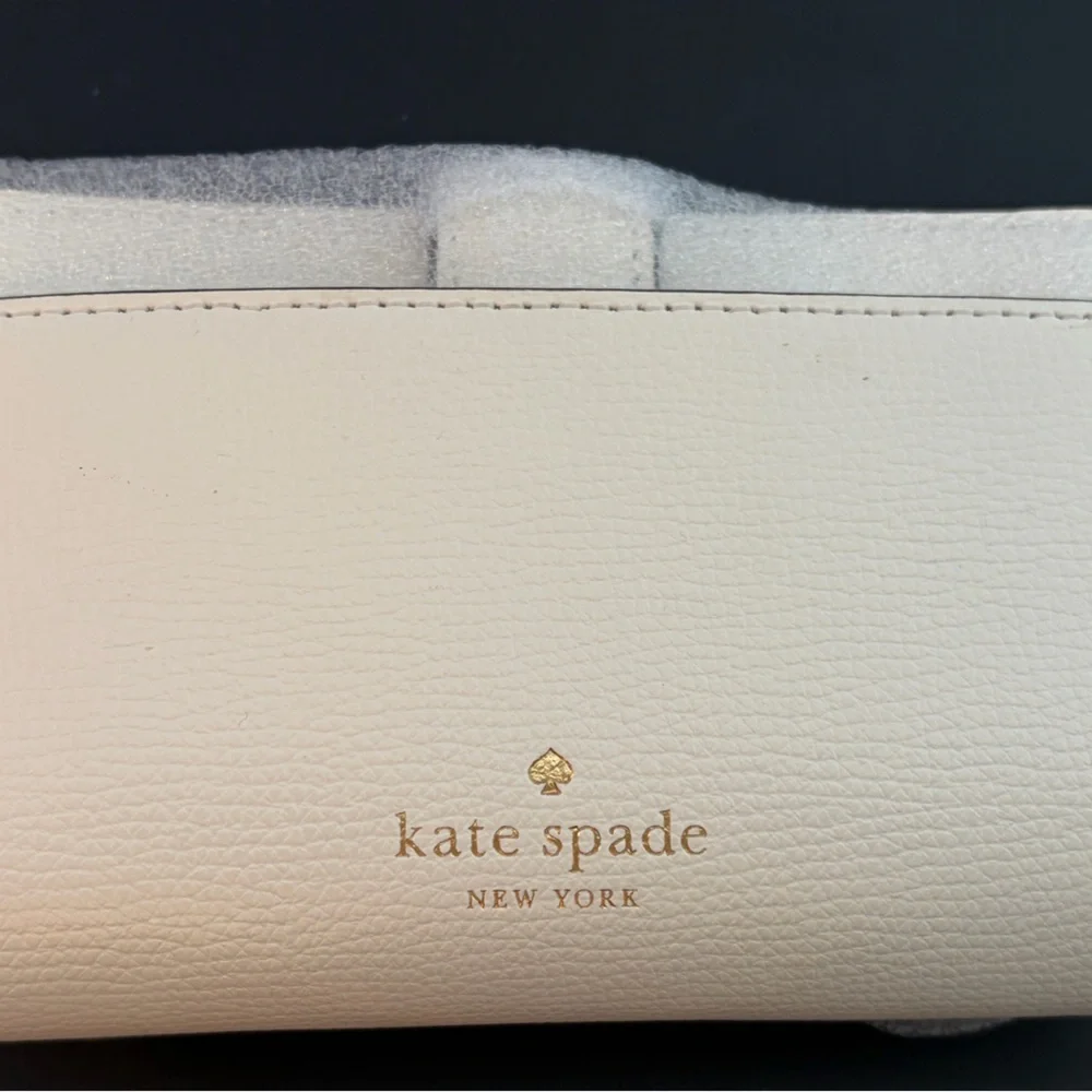 🌸 Kate Spade Phoebe Floral Applique Turnlock Medium Wallet - Picture 11 of 13